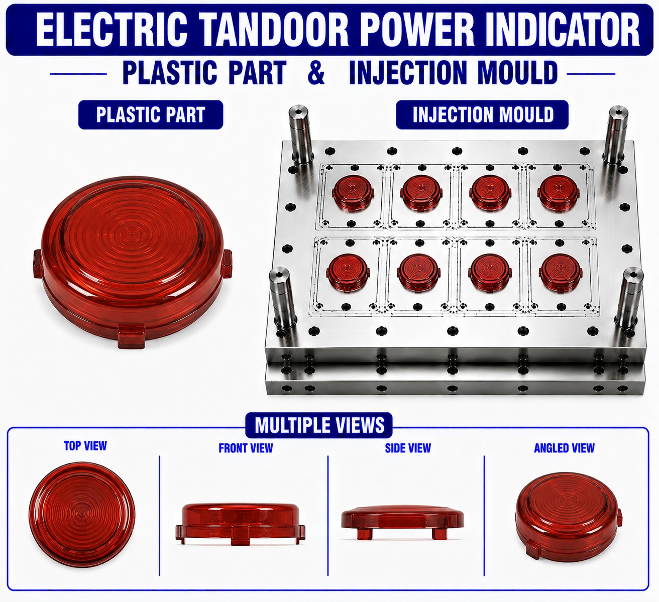 Electric Tandoor Plastic Power Indicator Mould and Moulding Service